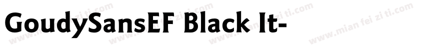 GoudySansEF Black It字体转换